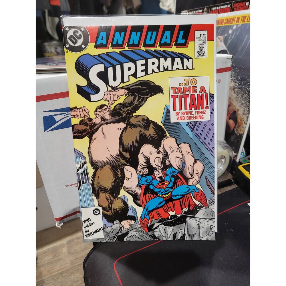 Superman Annual #1 (1987) "Tears For Titano" VF DC Comics Breeding/Frenz Cover